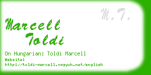 marcell toldi business card